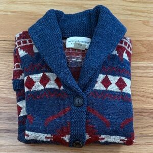 Denim & Supply Ralph Lauren Geometric Knit Cardigan